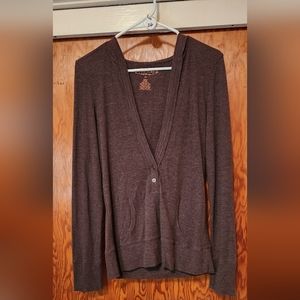 MAURICES BROWN PULLOVER W/HOODIE SIZE XL
